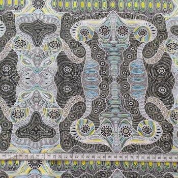 Preview: GREEN REGENERATION Aborigines Stoff aus Australien